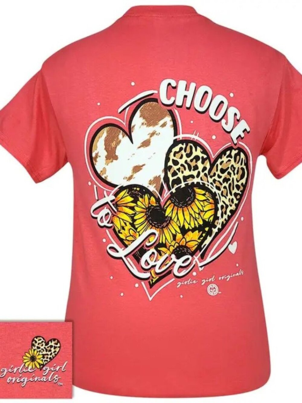 Choose to Love T-Shirt - Coral